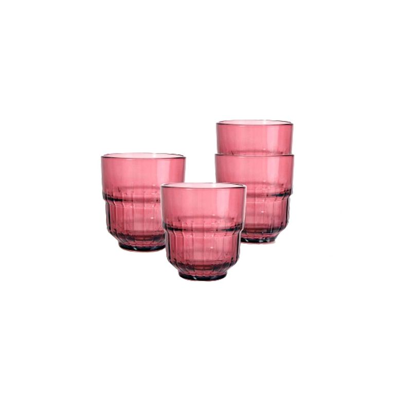Set x 4 Vaso 340mL Apilable Bremes Uva 7634C