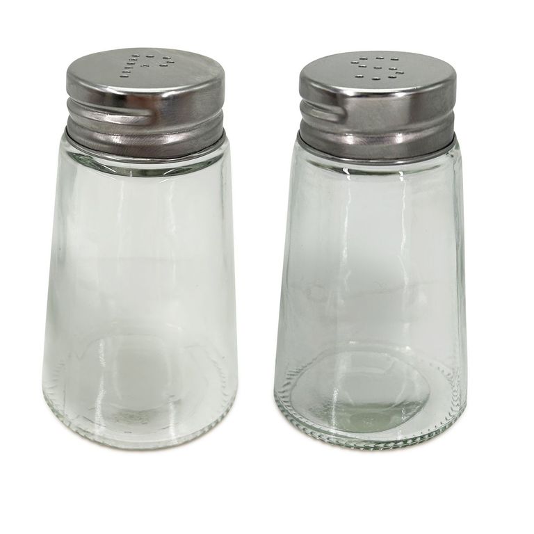 Set x 2 Salero Tapa Metal 110mL