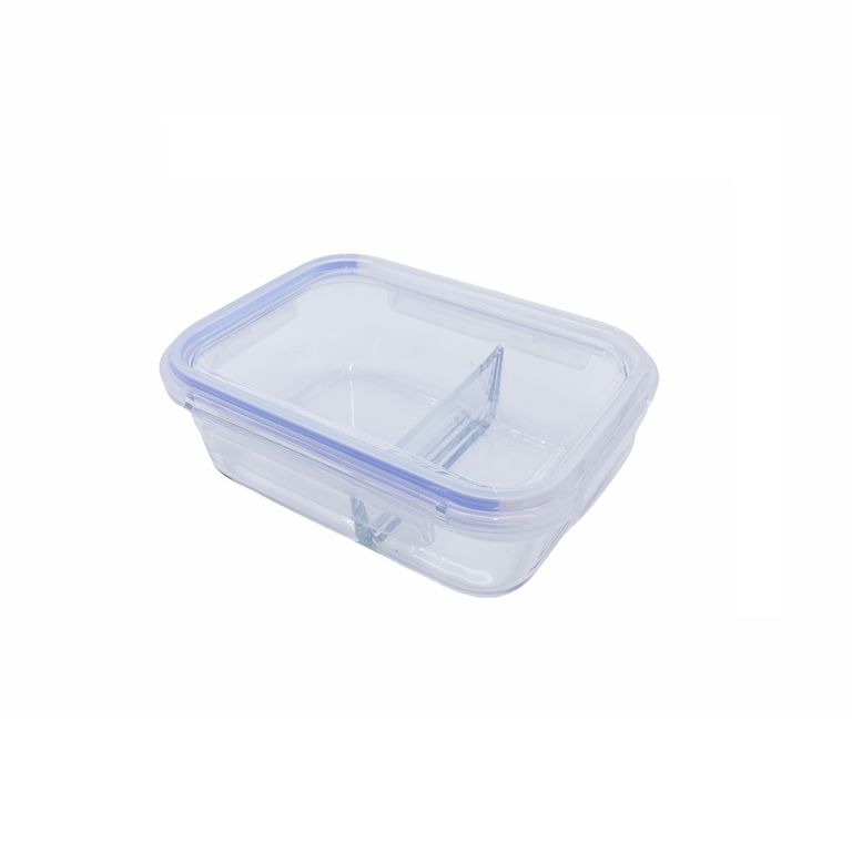 Hermetico Vidrio Rectangular con Division 980mL