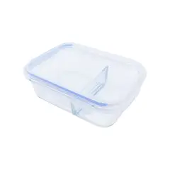 undefined - Hermético Vidrio Rectangular con División 980 mL