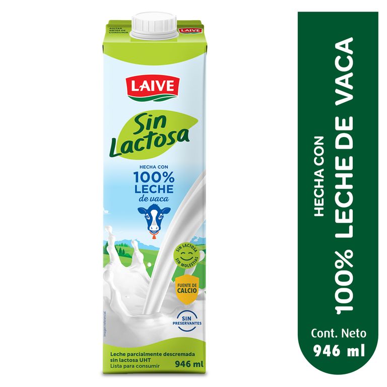 Leche Laive Sin Lactosa Caja 946 mL