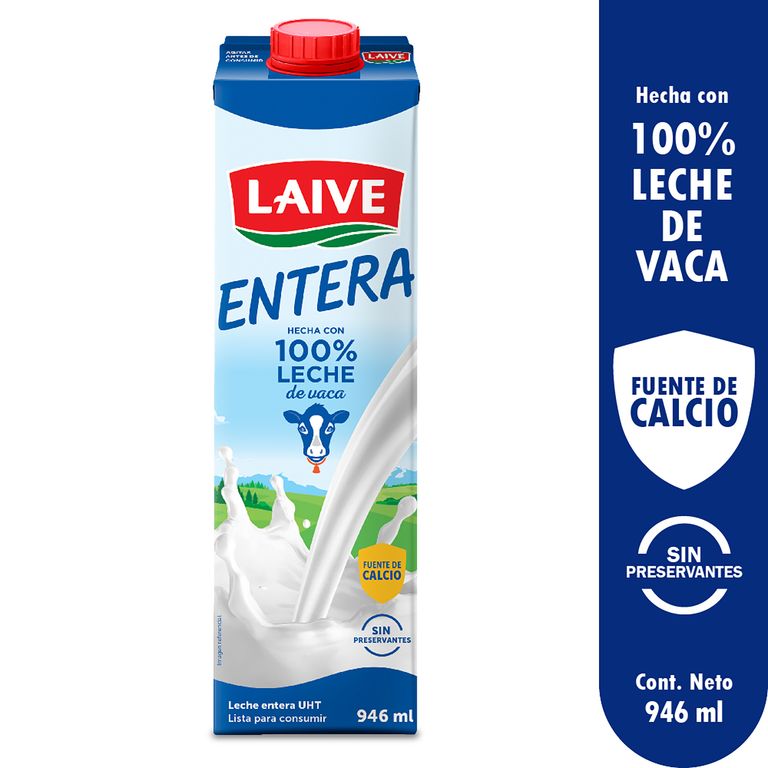 Leche Laive Entera Caja 946 mL