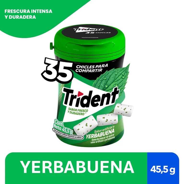 TRIDENT BOTELLA YERBA 45.5GR