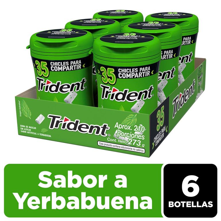 Chicle Trident Yerba Buena Display 6 Und
