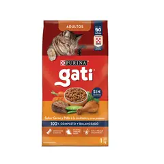 GATI - Alimento Seco Gato Adulto Carne Y Pollo A La Jardinera x 1 Kg