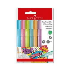 FABER CASTELL - Resalt Textliner Plus Pop Bl Ctn X6