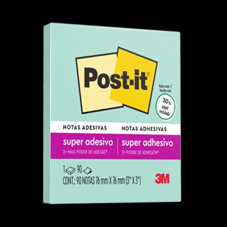 Notas Adhesivas Post It 76 mm Menta Fresca Empaque 90 Hojas