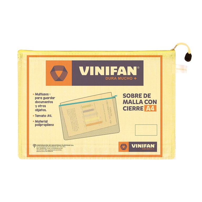 Sobre Vinifan Con Cierre De Malla
