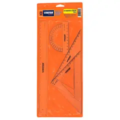 VINIFAN - Set Geométrico 30 cm Estuche 4 Und