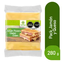 TOTTUS - Pack Jamon Pizza 150g + Edam 130g