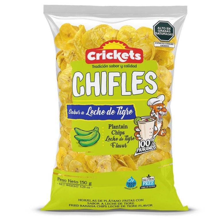 Chifle Crickets Leche de Tigre Bolsa 150 g