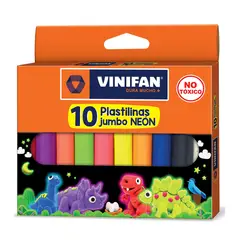 VINIFAN - Plastilina Vinifan Jumbo Neón Caja 10 Und
