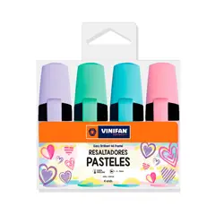 VINIFAN - Resaltadores Easy 46 Pastel Empaque 4 Und