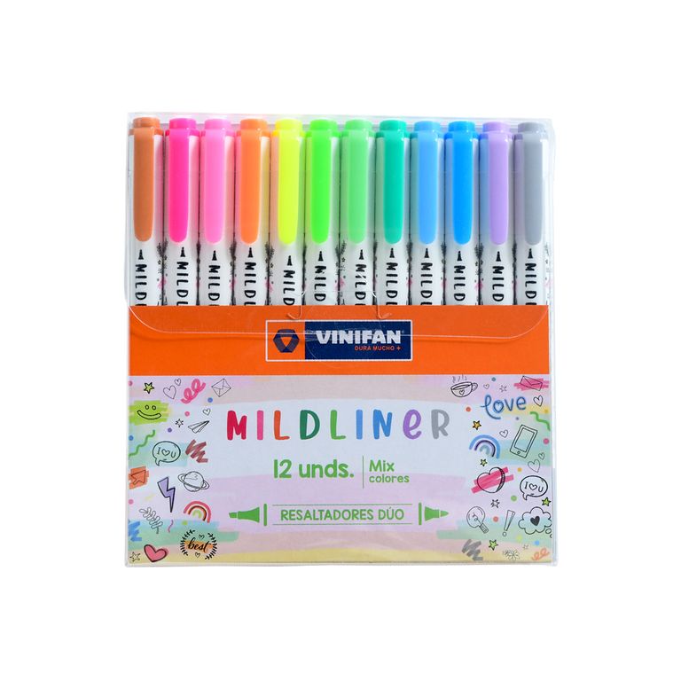 Resaltadores Vinifan Mildliner Mix Estuche 12 Und