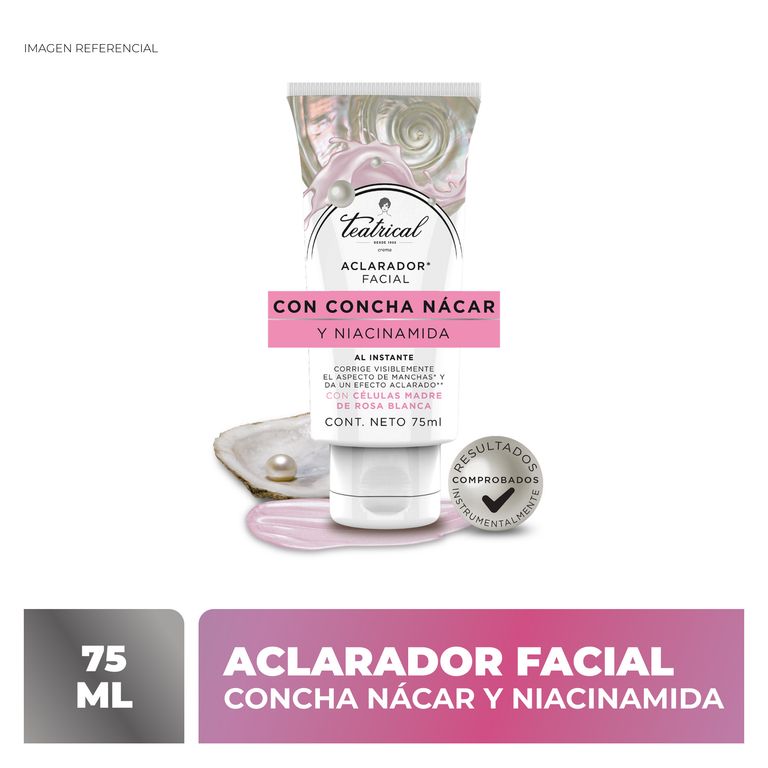 Crema Facial Teatrical Aclaradora Envase 75 mL