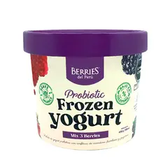 BERRIES DEL PERU - Helado Yogurt Mix 3 Berries 500 mL