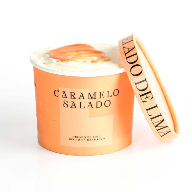 Helado de Caramelo Salado Helado de Lima Pote 500 mL