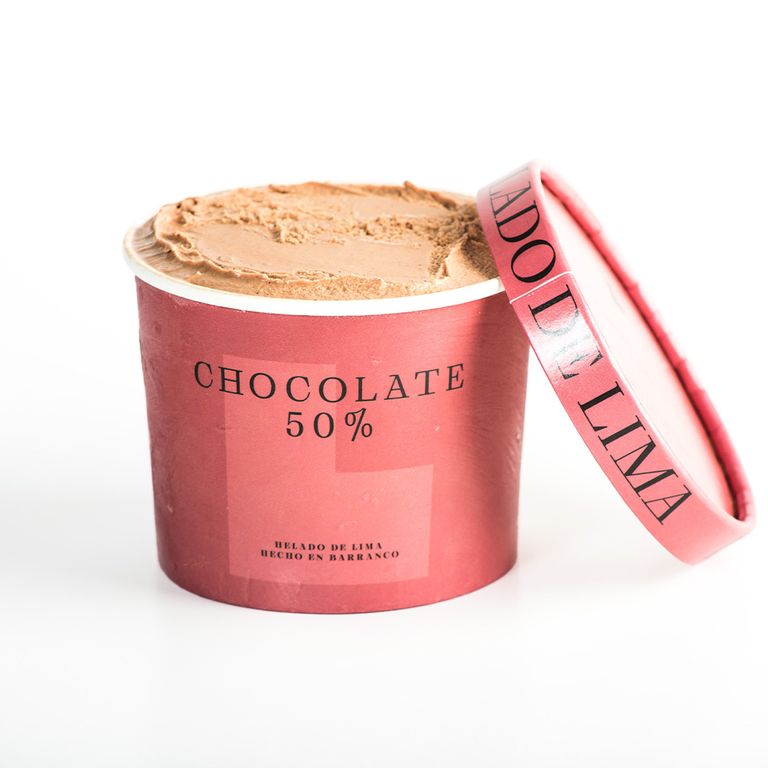 Helado de Chocolate 50% Helado de Lima Pote 500 mL
