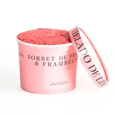 HELADO DE LIMA - Helado de Fresa y Frambuesa Helado de Lima Pote 500 mL