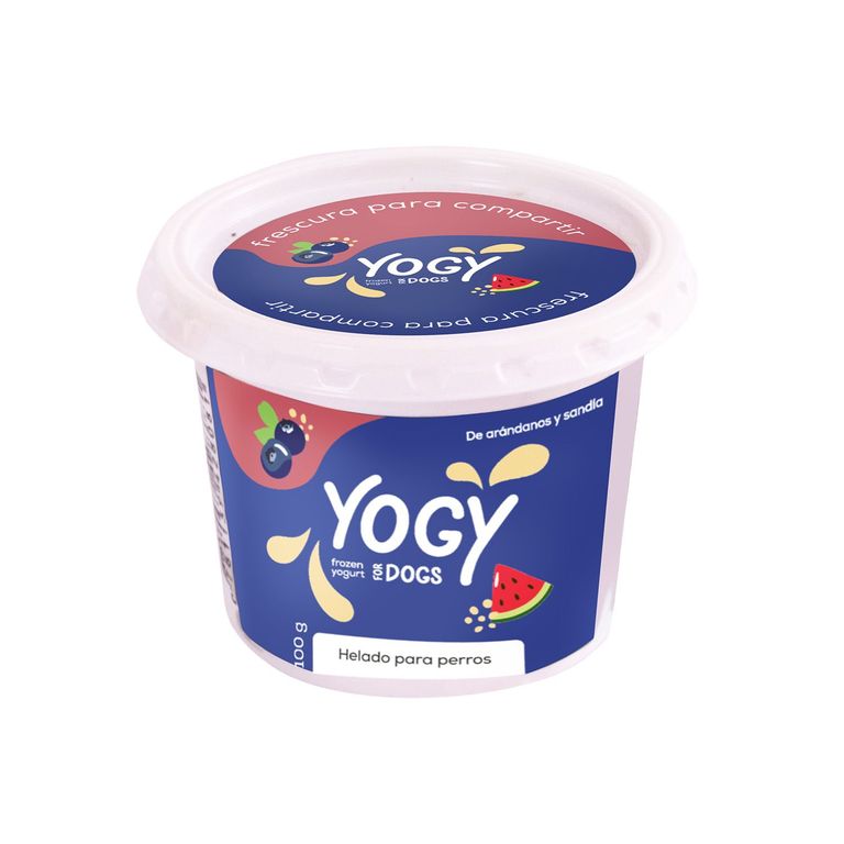 Frozen Yogurt para Mascota Yogy Arándano Sandía Envase 100 g