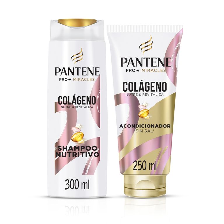 Pack Pantene Colágeno Shampoo 300 mL + Acondicionador 250 mL