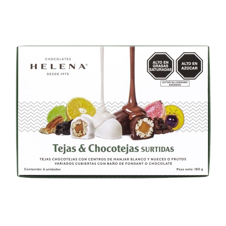 Tejas y Chocotejas Surtidas Helena Caja 180 g