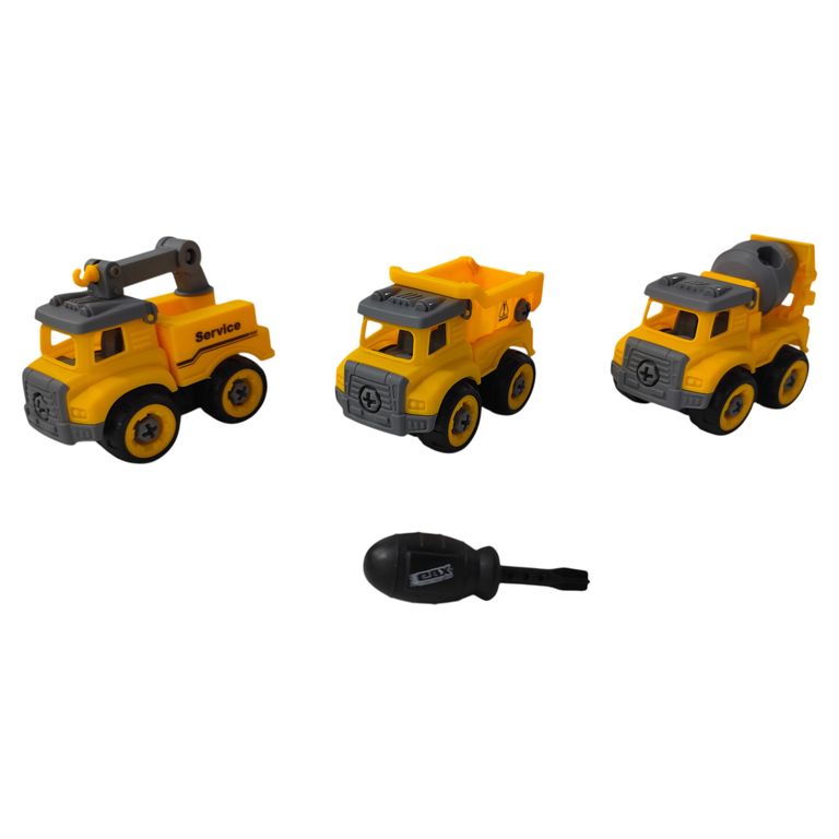 Vehículo Ebx Construccion Builder Trío 3 Pack