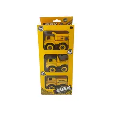 EBX - Vehículo Ebx Construccion Builder Trío 3 Pack
