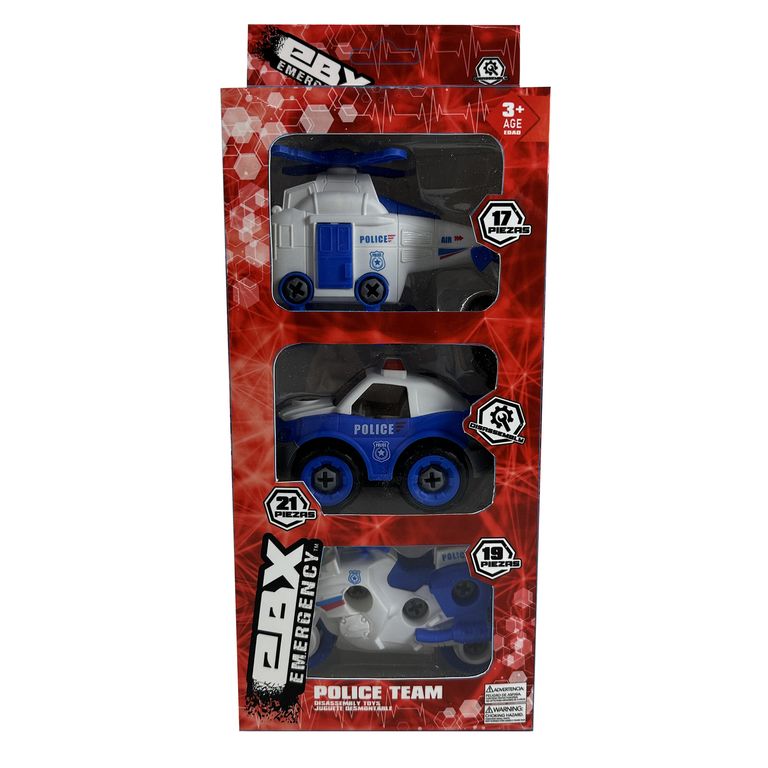 Vehículo Ebx Emergencia Emergency Team 3 Pack