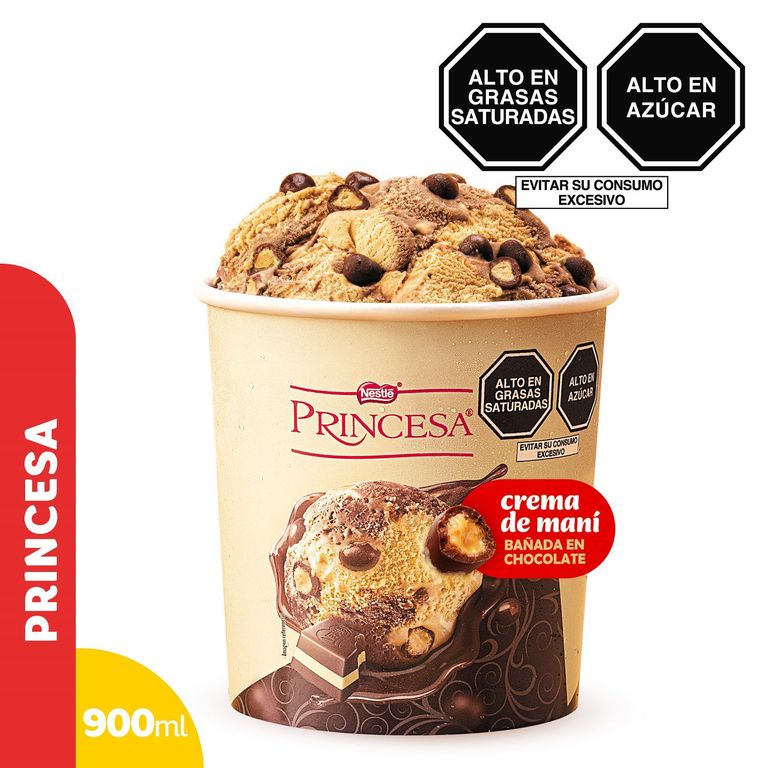Helado Donofrio Princesa Chocolate Maní Pote 900 mL