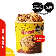 DONOFRIO - Helado Morochas Chocolate con Galleta sabor Vainilla 900mL