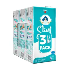 GLORIA - Tripack Leche Uht Slim Triple Zero 1 L