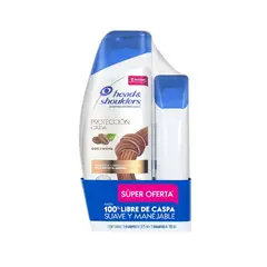HEAD SHOULDERS - Pack Shampoo Protección Caída Envases 375 mL y 180 mL