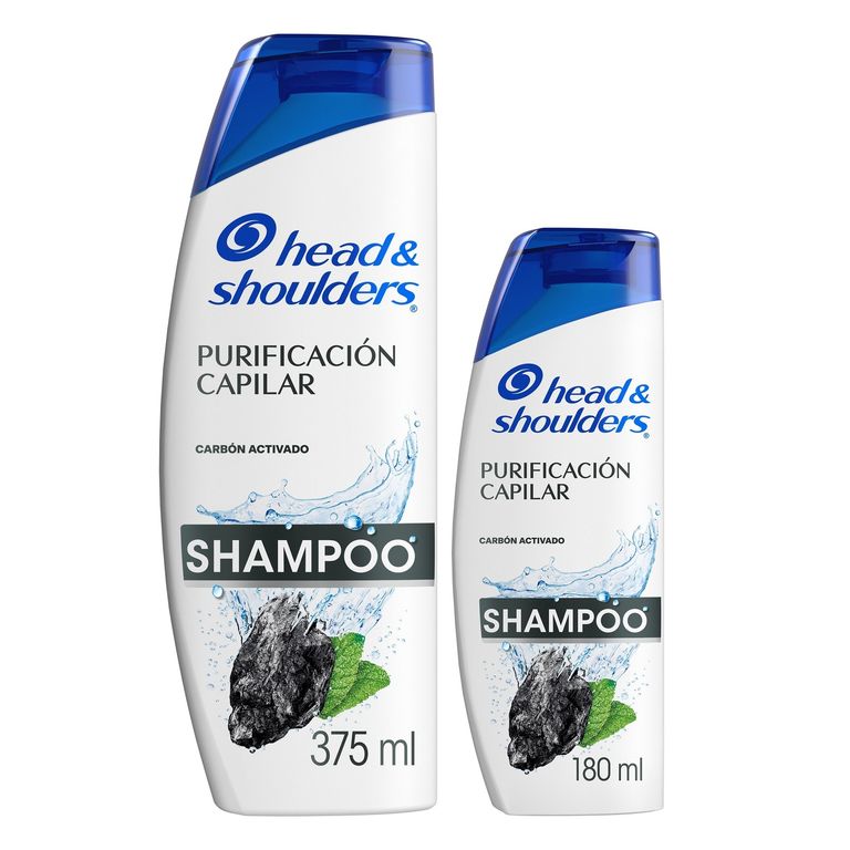 Shampoo Head & Shoulders Purificación Capilar Carbón Empaque 2 Und