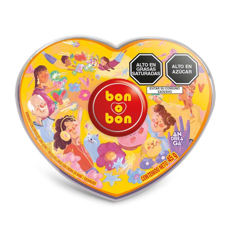 Chocolate Bon o Bon Petit Corazón Bolsa 45 g