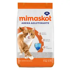 MIMASKOT - Arena Sanitario Gato Aglutinante Bolsa x 5 Kg