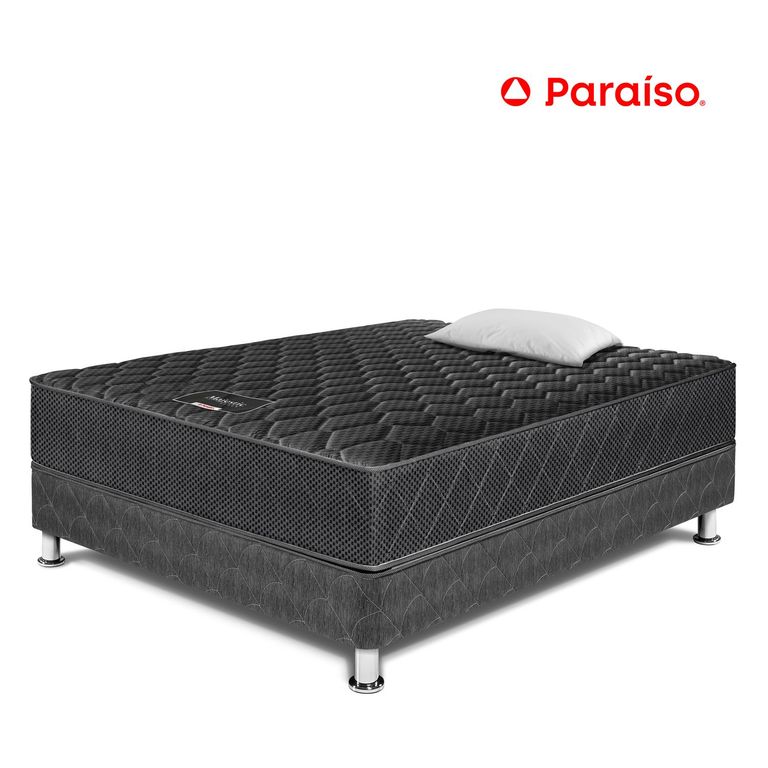 CAMA MAJESTIC BLACK 1.5 PLAZAS