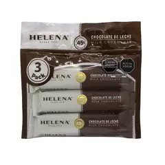 HELENA - Tripack Barras De Chocolate Leche 45% 150 g