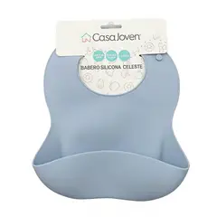 TOTTUS - Babero Silicona Celeste