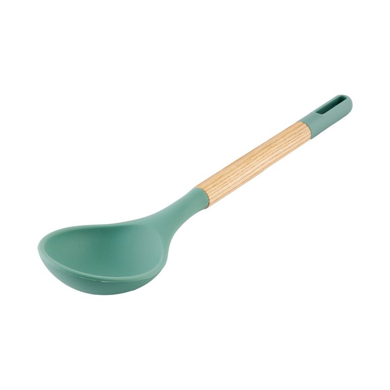 Cuchara de Silicona Mango Madera T