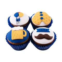 TOTTUS - CUPCAKE CON MASA FONDANT X 4U
