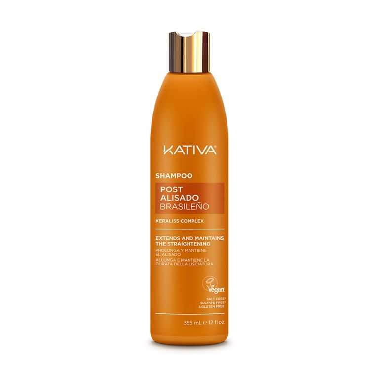 Shampoo Kativa Post Alisado Brasileño Botella 355 mL