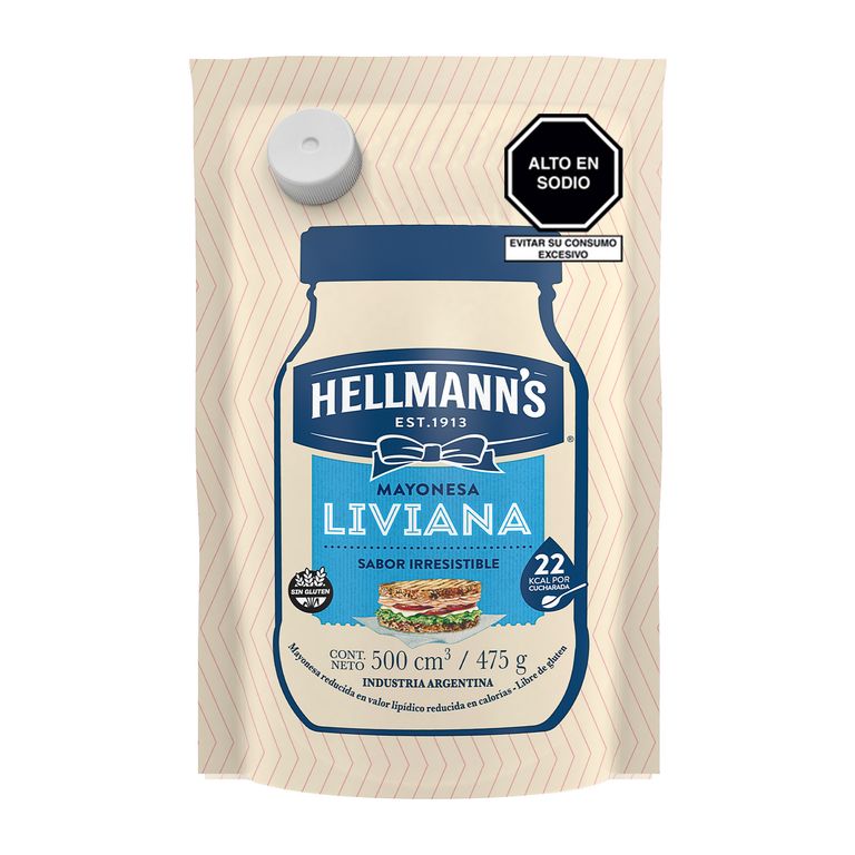 Mayonesa Liviana Hellmanns Doypack 475 g