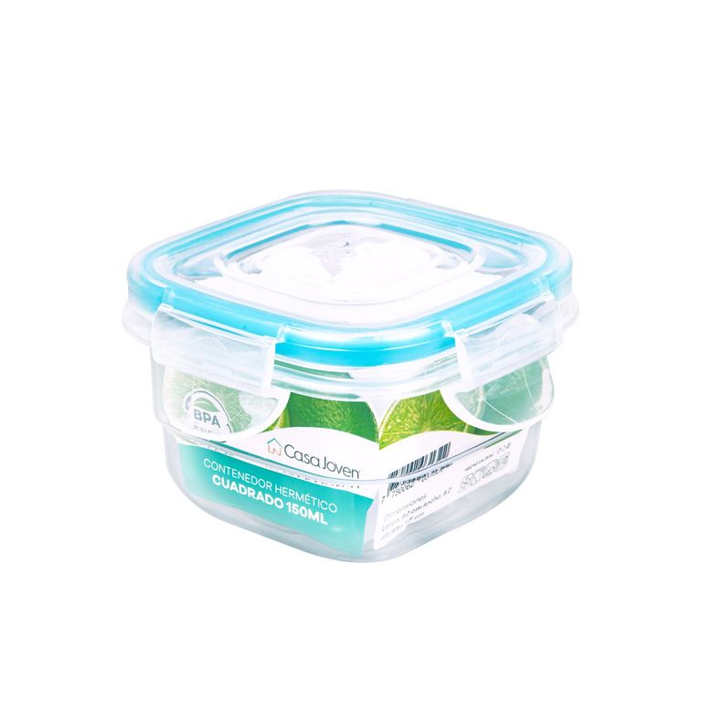 Contenedor Hermético Cuadrado 150mL