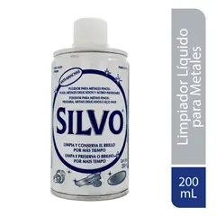 SILVO - Limpiador Líquido Silvo Pulidor Metales Finos Envase 200 mL