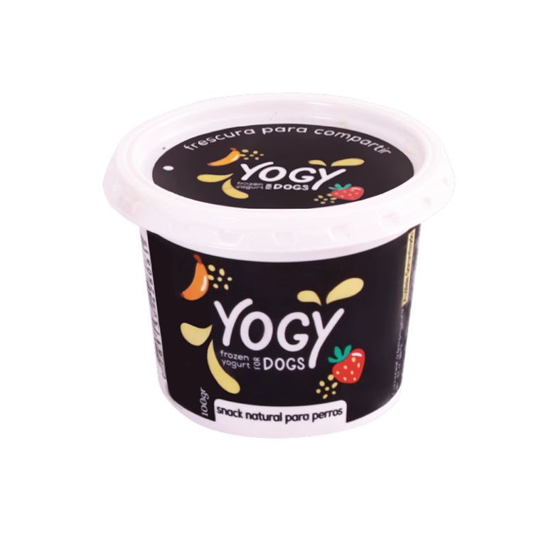 Frozen Yogurt para Mascota Yogy Fresa Plátano Envase 100 g