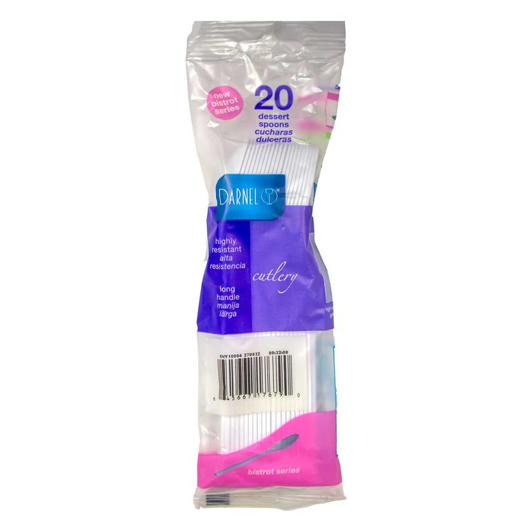 Cuchara Darnel Dulcera Series Blanca Empaque 20 Und