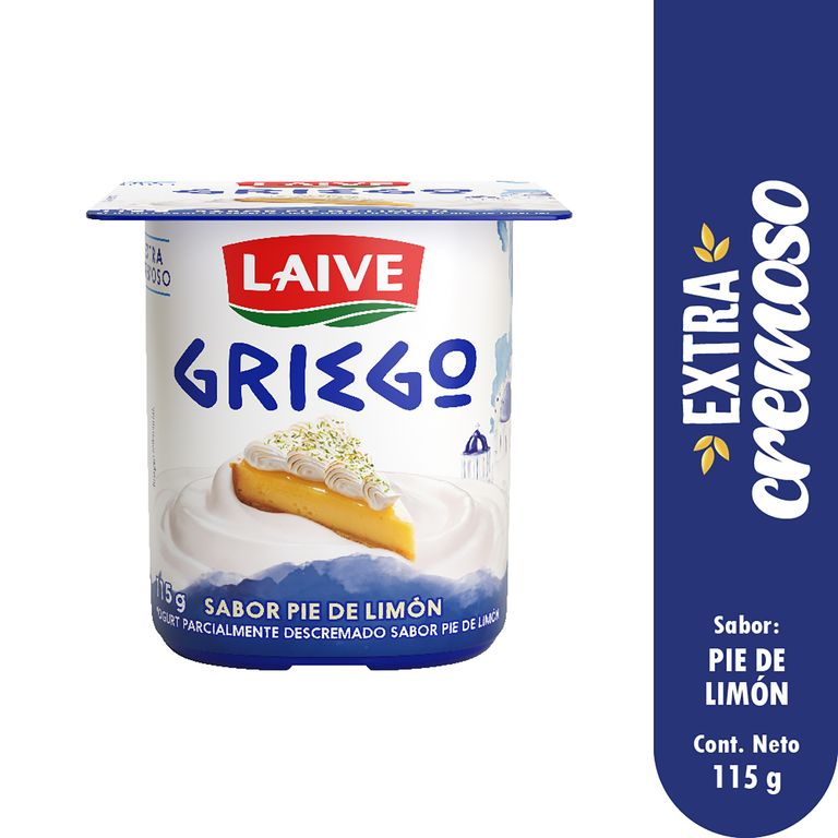 Yogurt Laive Griego Pie de Limón Envase 115 g