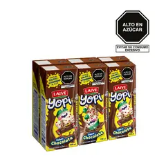 LAIVE - Bebida Láctea Yopi Chocolate Sixpack Caja 170 mL