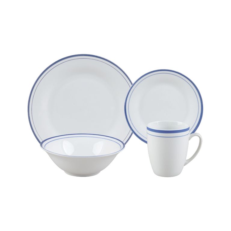 Juego de Vajilla Pintado a Mano Torno 16 Piezas